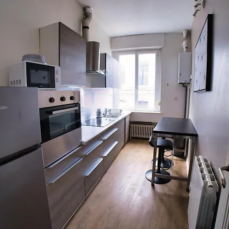 アパート 46 M2, Centre, Wifi, Gare 600m, Prox Lille, Nespresso
